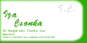 iza csonka business card